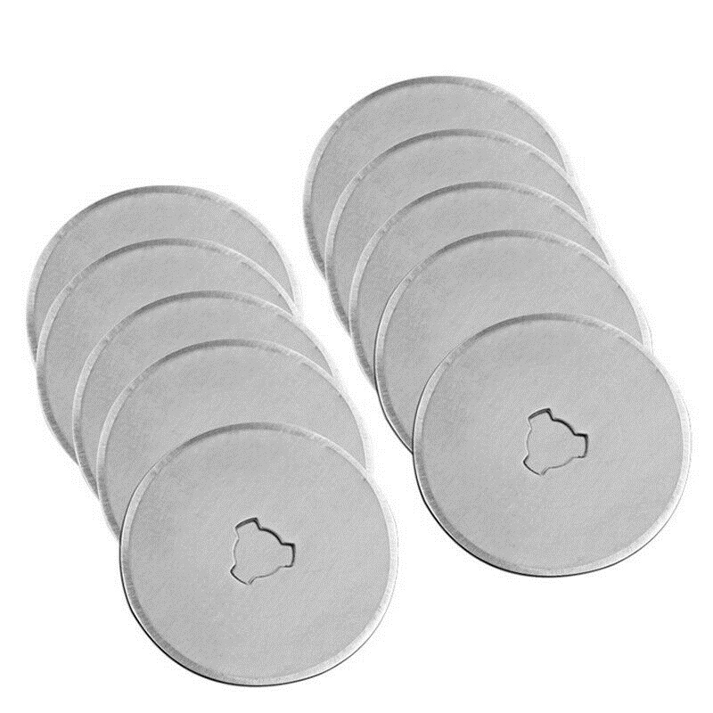 45mm Rotary Cutter Blades 10 Pack Rotary Blades Sharp and Durable  Replacement Blades for Quilting, Scrapbooking, Sewing, and Arts Crafts,  Fits Olfa, Fiskars : : Home