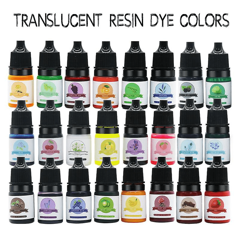18 Colors Epoxy Pigment Opaque Liquid Resin Colorant Each 0.35oz Non-Toxic  Epoxy Resin Dye Solid Color Liquid Resin Dye