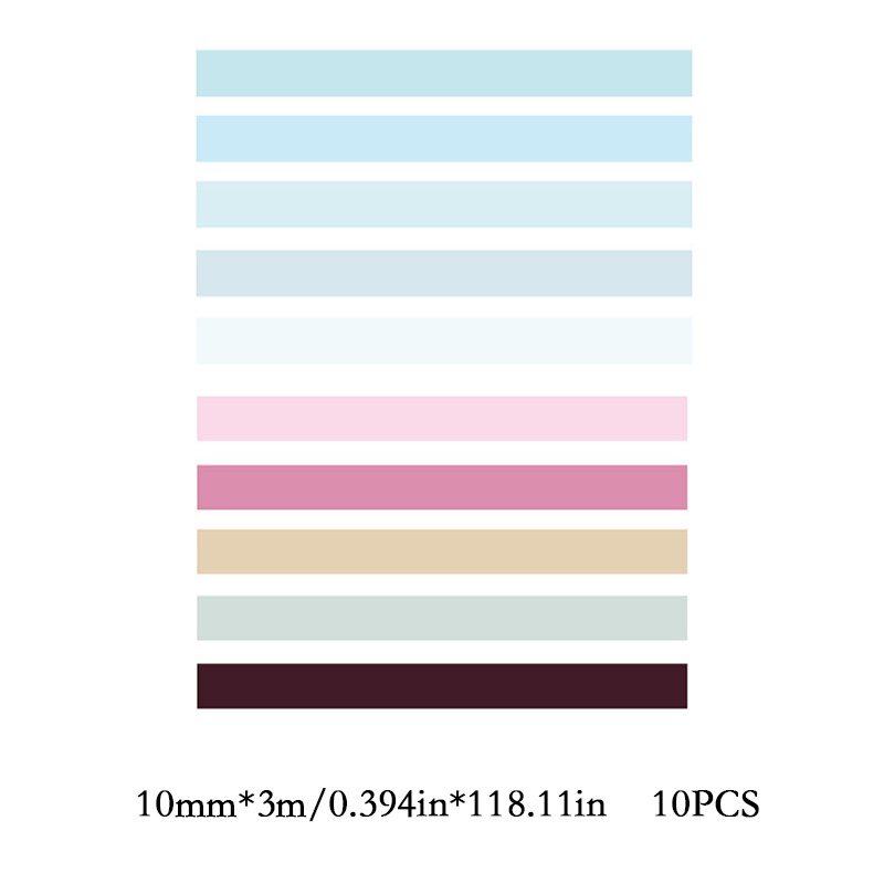 Purple Palette Washi Tape (Set of 10)