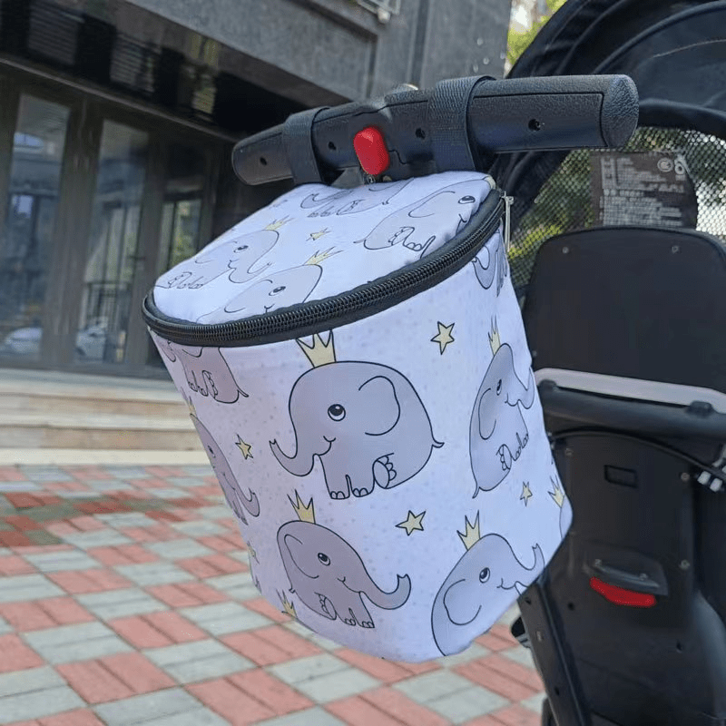 1pc Waterproof Baby Stroller Organizer Hanging Bag For Storage Of