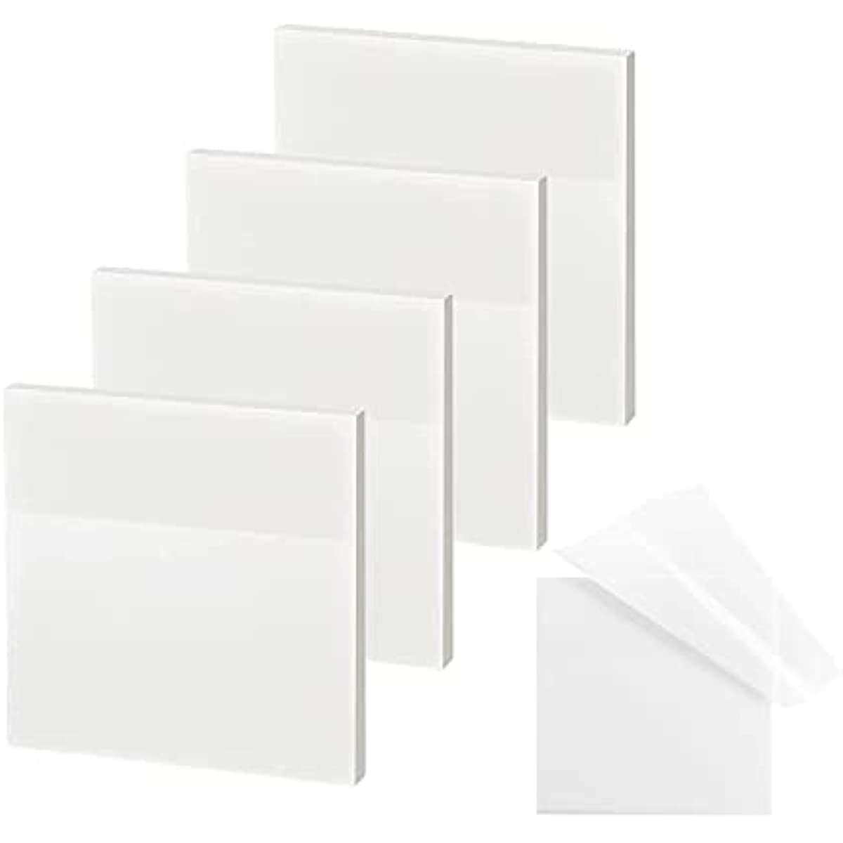 600PCS Transparent Sticky Tabs, 25 x 76 mm Coloured Index Tabs Post It  Notes Self-Stick Note Pads, Translucent Sticky Note Memo Message Reminder  Notes