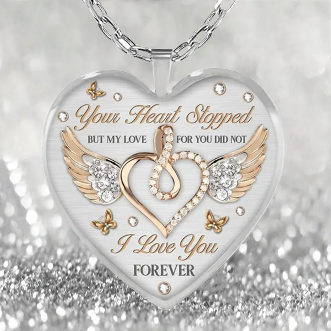 Mom I Will Feel You In My Heart Forever Memorial Earrings Red Bird Cardinal  & Letter Pattern Heart-shaped Drop Earrings Peace Theme Jewelry Gift - Temu