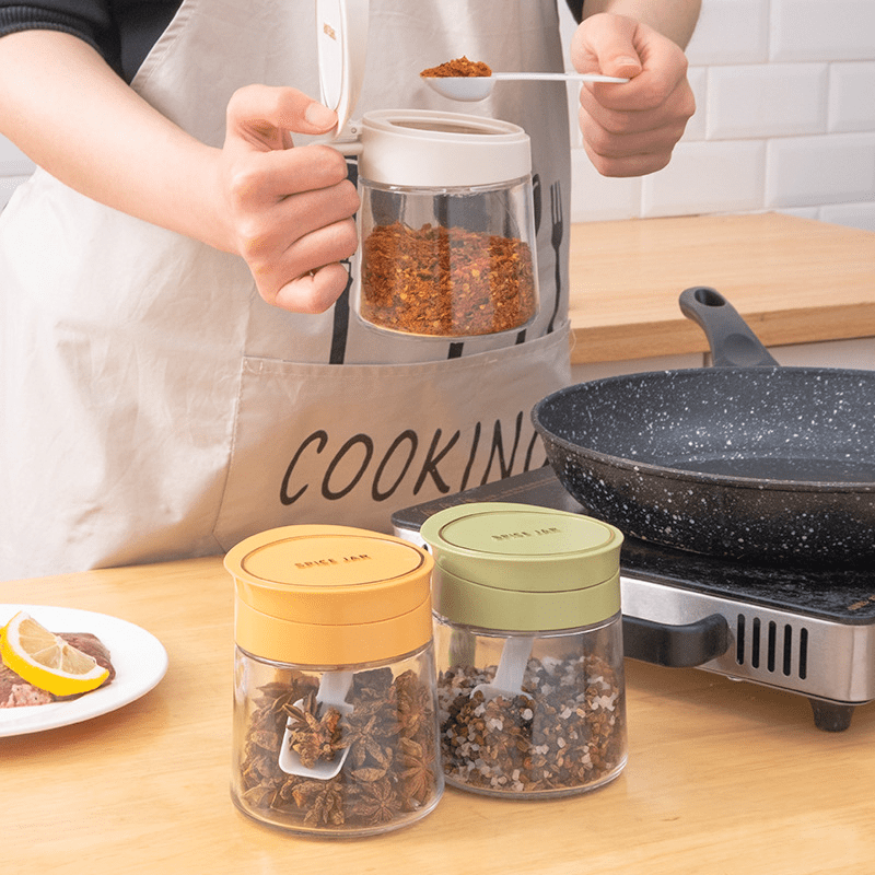 Lead-free Glass Seasoning Jar Combination Set - Keep Your Kitchen