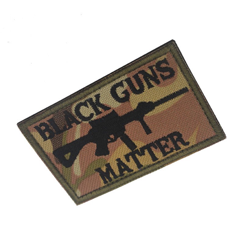 1 Pieza Parche Táctico Black Guns Matter Apliques Bordados - Temu