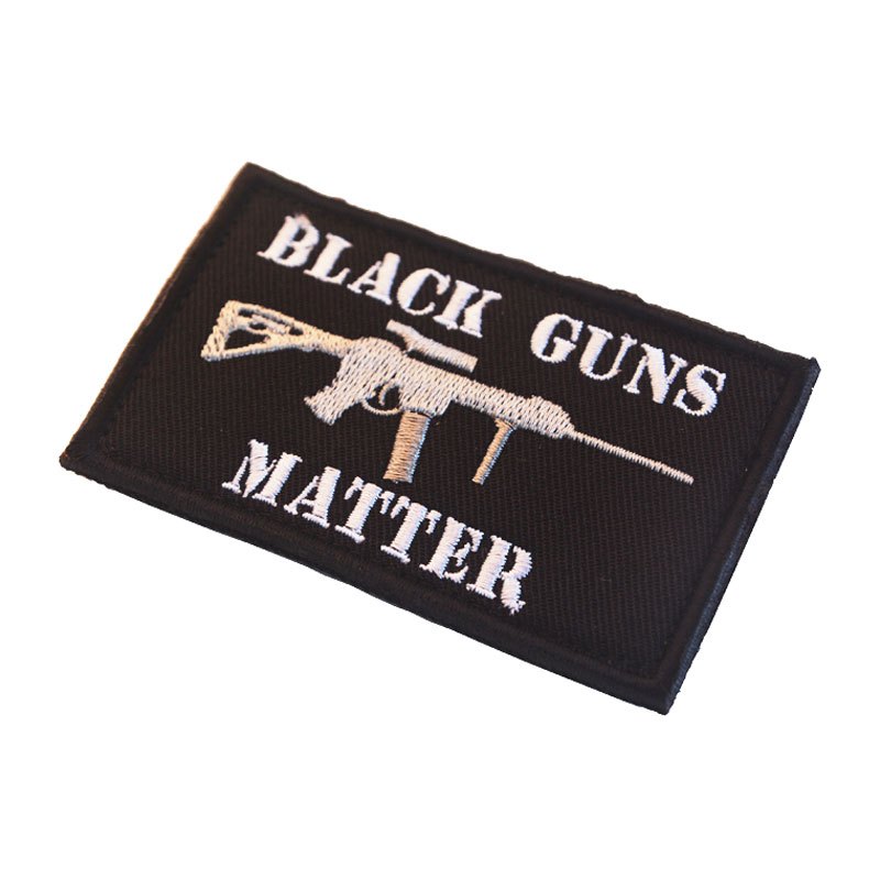 1 Pieza Parche Táctico Black Guns Matter Apliques Bordados - Temu