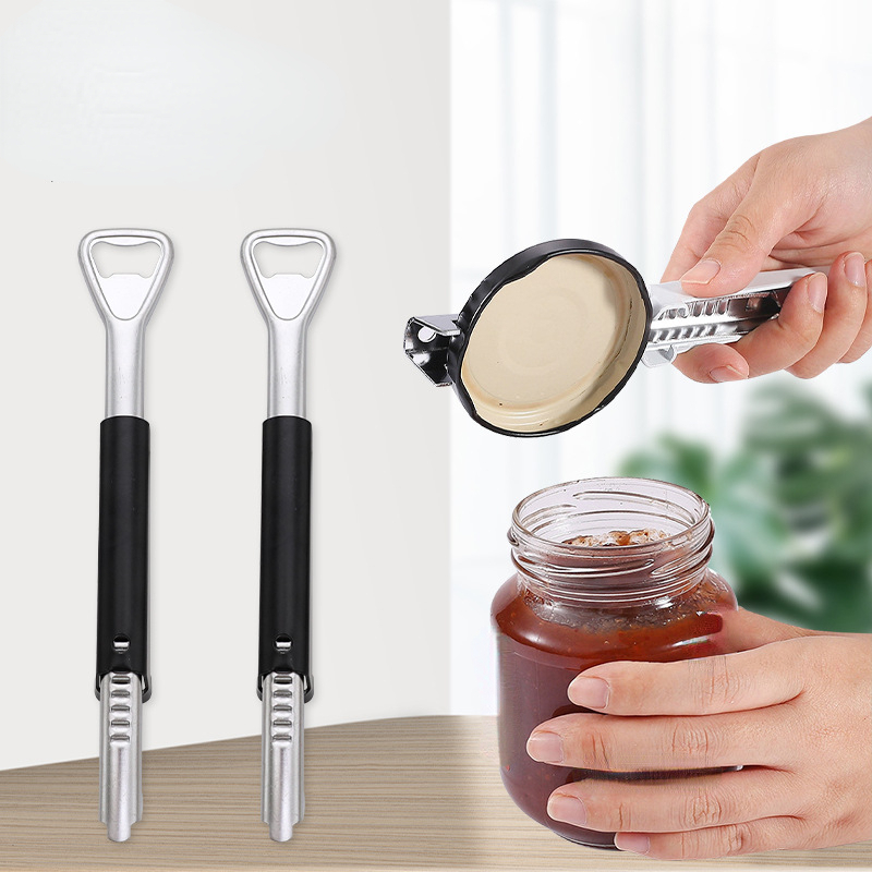 Adjustable Jar Opener Can Cooking Easy Steel Lid Gripper Heavy Duty Bottle  Tool