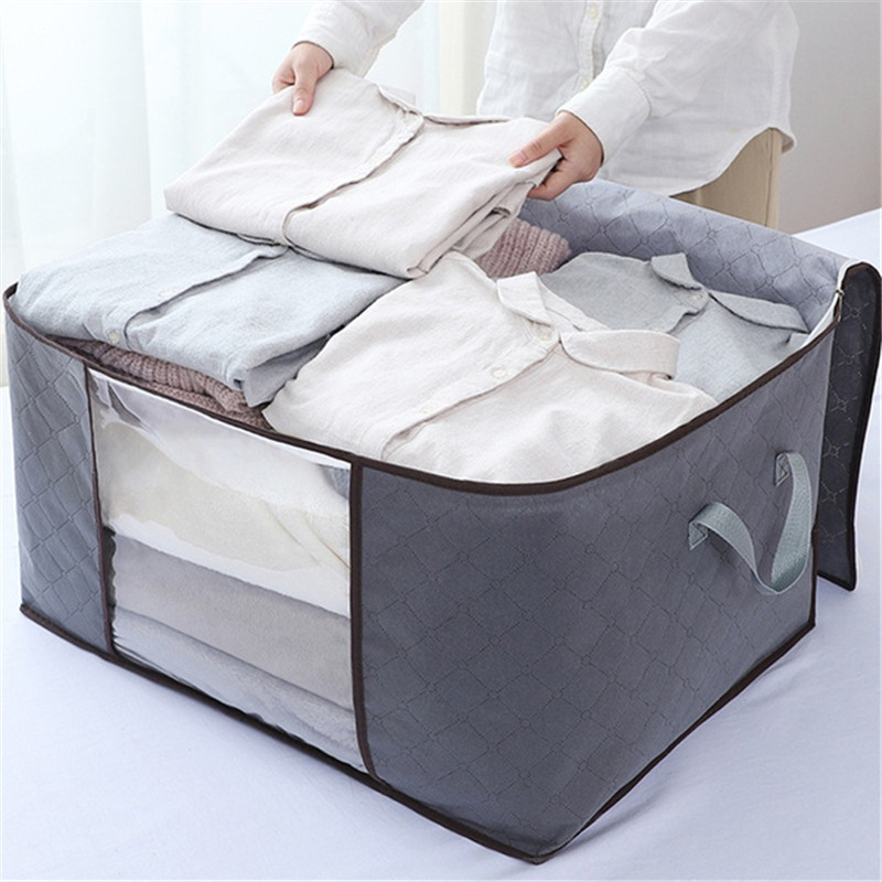 Large Capacity Blanket Storage Bags With Zipper Clear Window - Temu Malaysia
