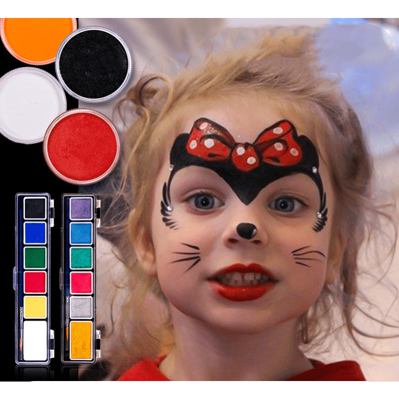 Oil Based Face Paint Kit, Professional Face And Body Paint 12