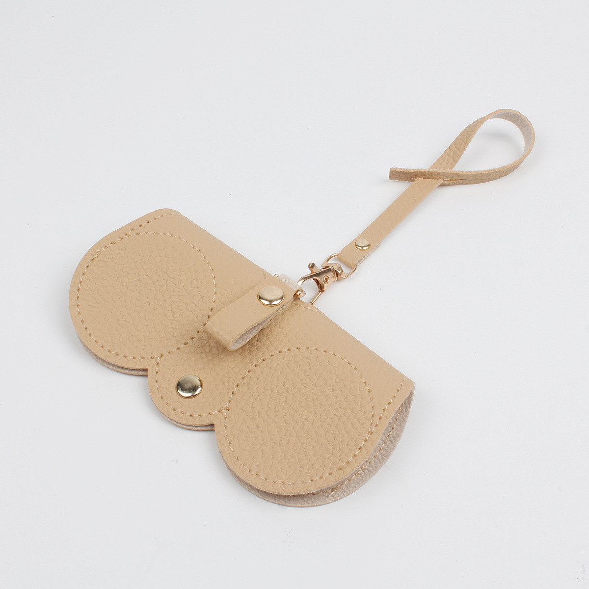 Solid PU Leather Sunglasses Bag Protective Case