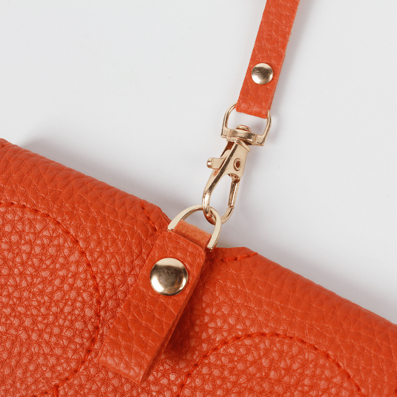 Solid PU Leather Sunglasses Bag Protective Case