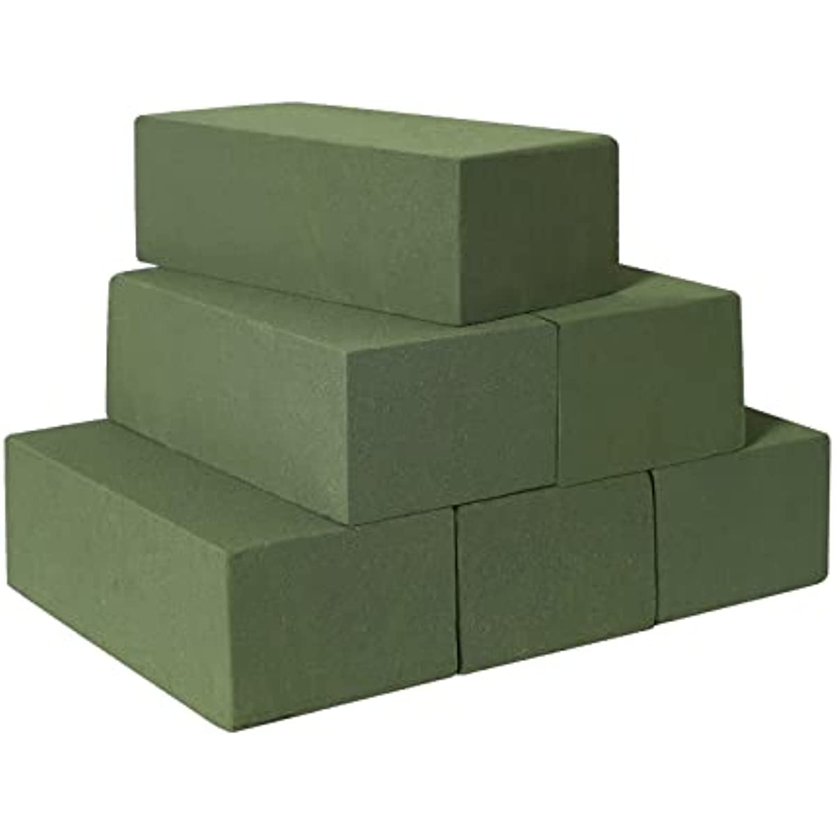 7.5 Inch 4Pcs round Floral Foam Bricks Green Foam Blocks Wet for