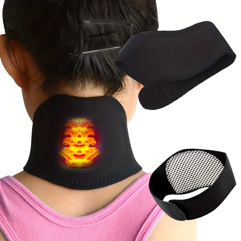 Self-heating Neck Support Brace, Portable & Adjustable Magnetic Neck Warmer  Protector - Temu