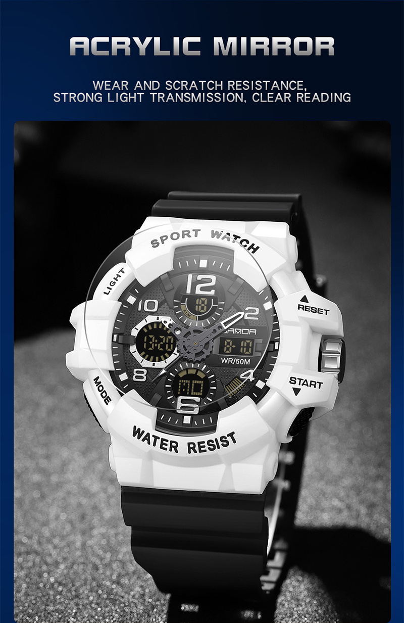 Sanda Marca Reloj Militar Hombres Digital Deportes Relojes Hombre,  Impermeable Electrónico Reloj Pulsera, Elección Ideal Regalos, Compra  Últimas Tendencias