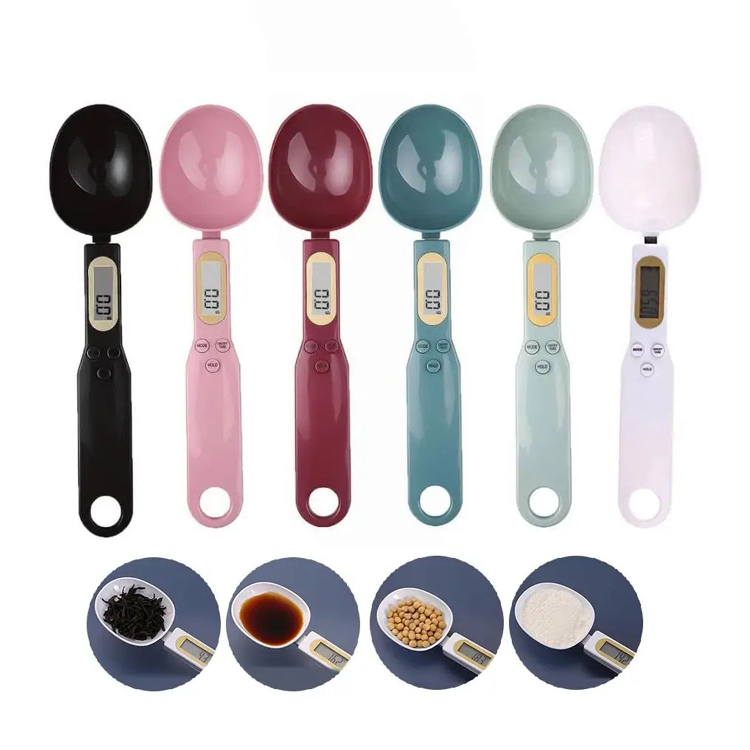 1 PCS Electronic Measuring Spoon Scale 500g 0.1g, LCD Display