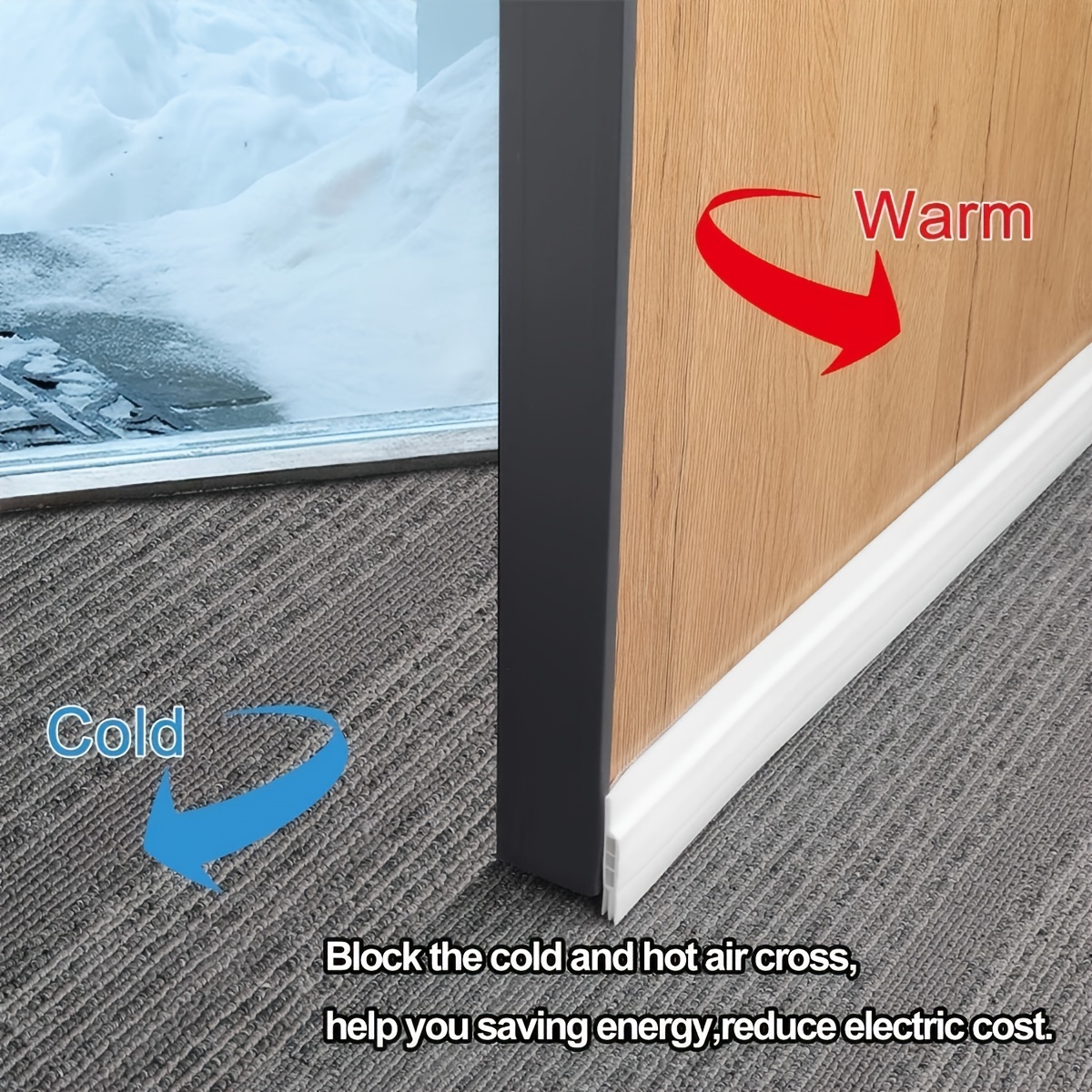 Door Draft Stopper: Block Dust Noise And Weather With This - Temu