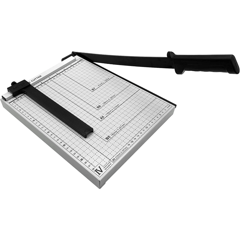 Paper Cutter, Paper Trimmer With Safety Guard, Cut Length Paper Slicer With  16 Sheet Capacity Paper Cutting Board, Guillotine Paper Cutters And Trimme