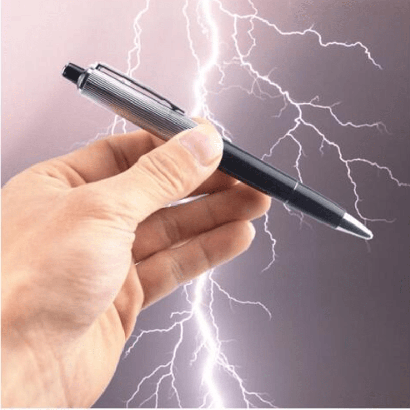 Shocking Pen - Electric Shock Novelty Metal Pen Joke Gag Prank Trick Funny  Toy