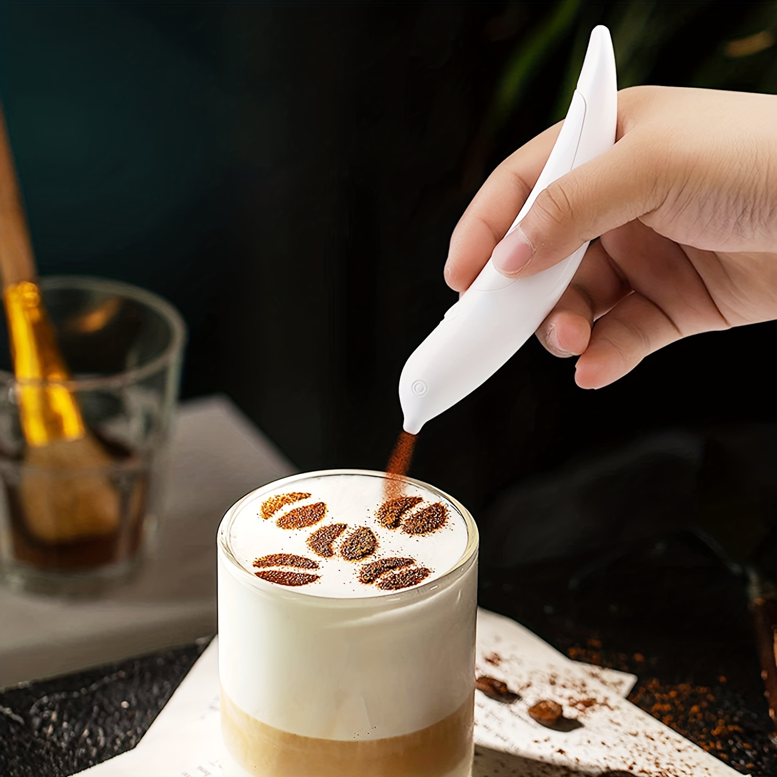 Latte Art Pen Coffee Cake Spice Decor