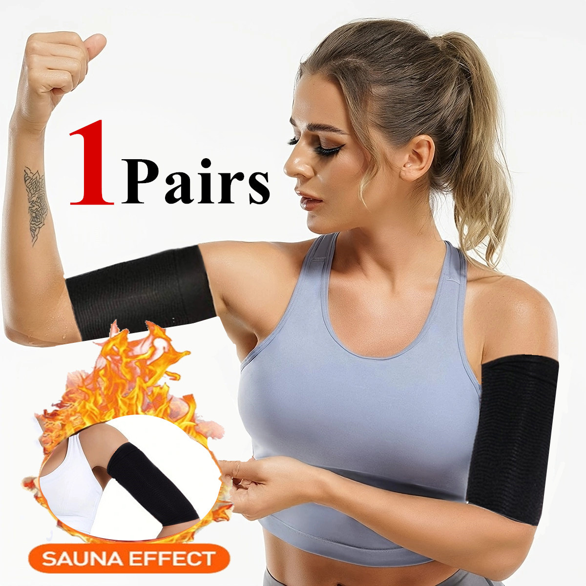 Arm Trimmers Sauna Sweat Arm Bands Women Arm Shaper Wraps - Temu