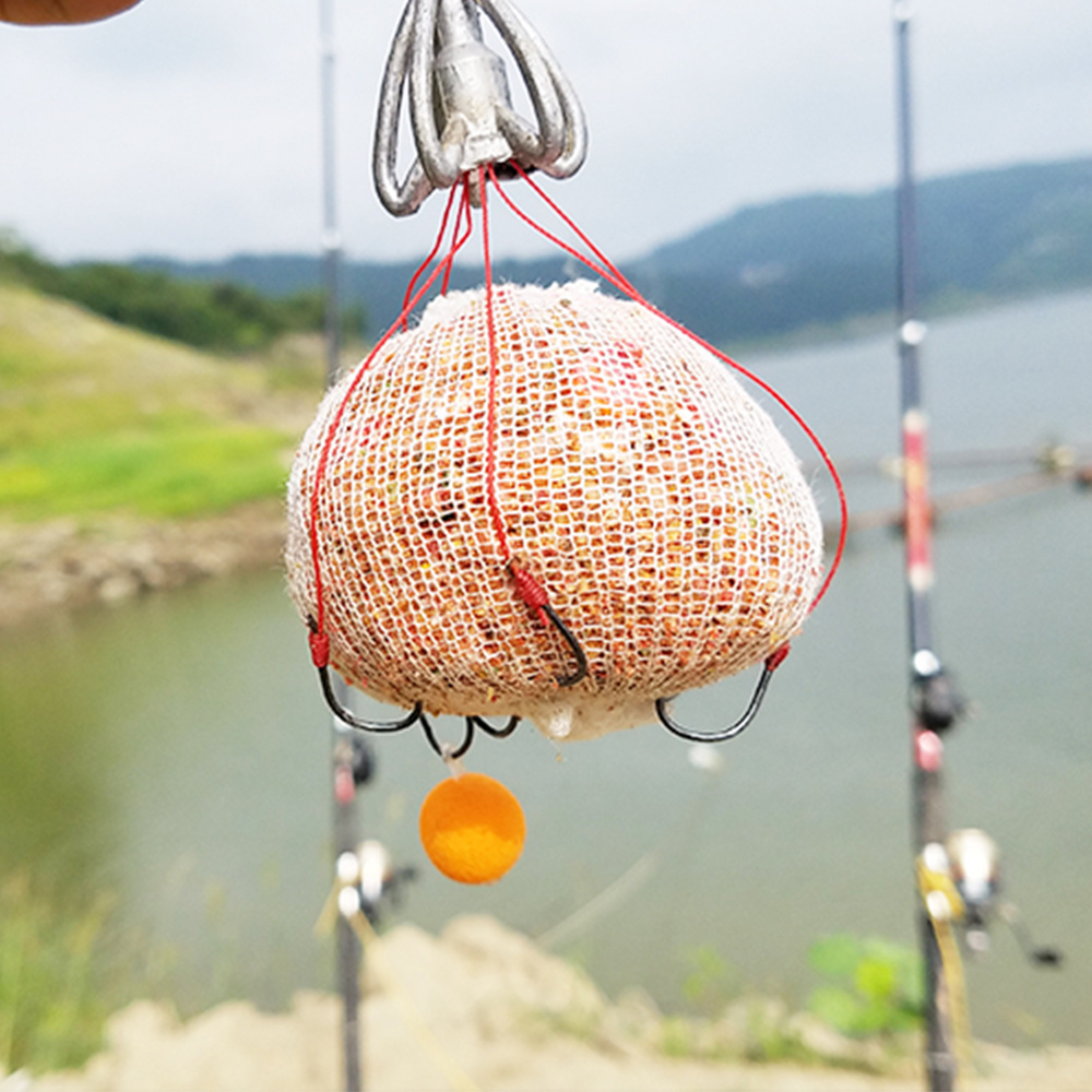 1pc PVA Refill Fishing Mesh Bait Net Large Capacity Bait Mesh Bags