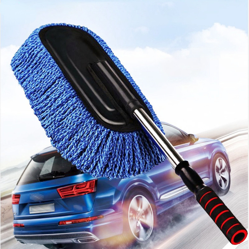 15° Bend Car Wash Brush with Long Handle Telescopic 43  Aluminum Microfiber Cleaning Supplies Truck SUV RV Boat Wheel Extension  Pole Carwash Mop Duster Exterior Interior Detailing Scratch Free Remover 