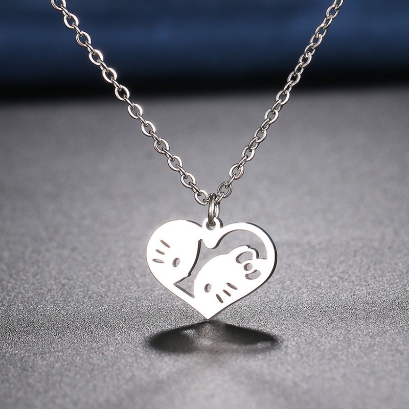Silver Heart Charms Stainless Steel Heart Shaped Love - Temu