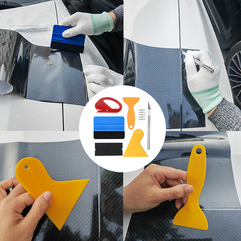 Car Vinyl Wrap Tool Kit with Heat Gun Micro Squeegee Scraper Magnet PPF  Tools US