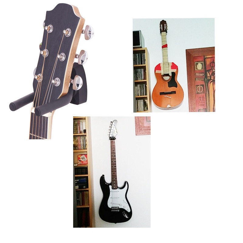 TESLYAR Support guitare mural Support Mural pour Guitare Crochet de guitare  Support de guitare à base de bois Support pour U224 - Cdiscount Instruments  de musique