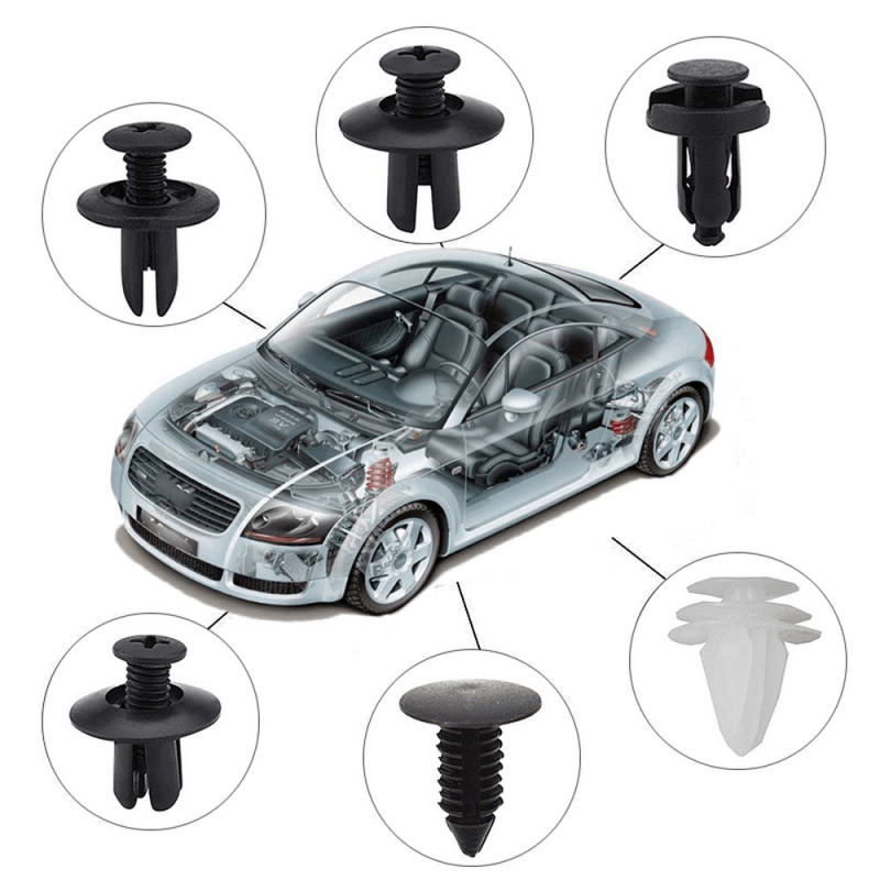 Universal Car Fastener Clips 6 Different Types Plastic - Temu