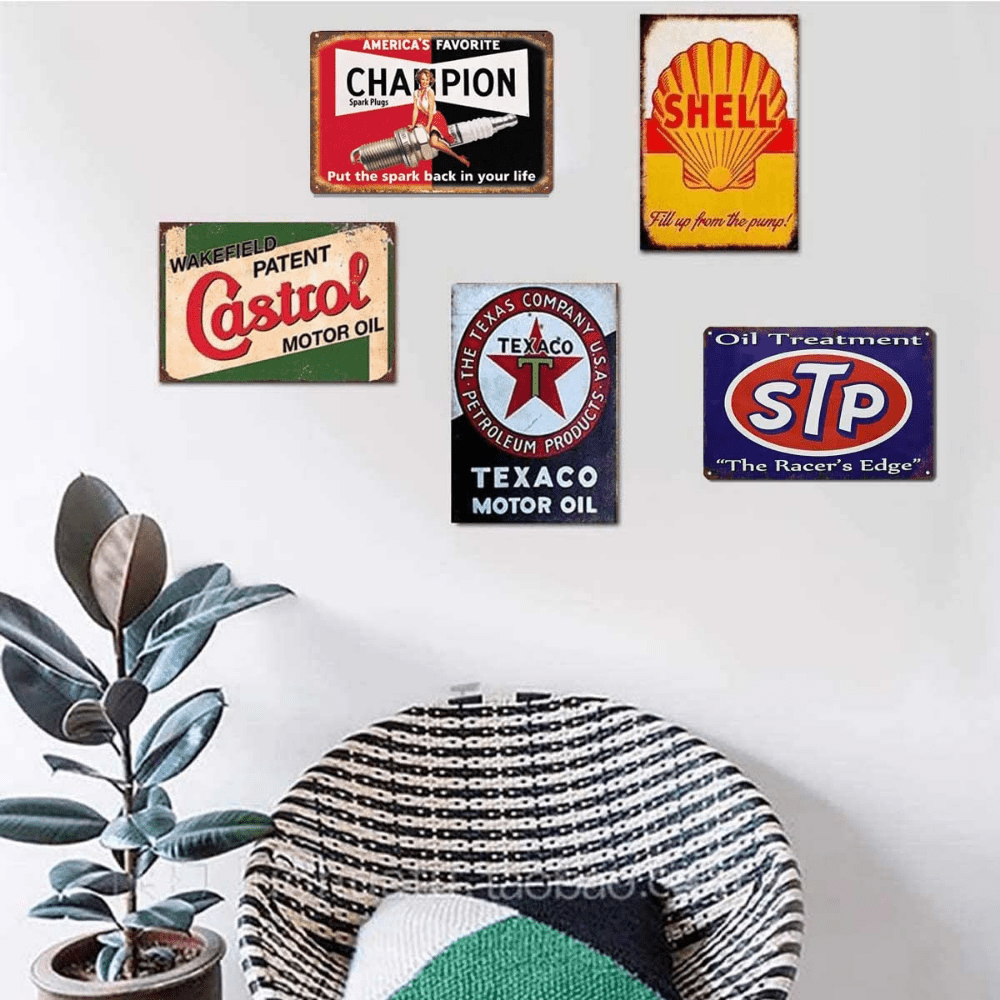 1pc Custom Texaco Motor Oil Tin Sign Retro Metal Poster Home Bar Club  Cinema Cafe Perfectly Lubricates Decorates Living Room Kitchen Pool 8x12  Inch, Check Today's Deals