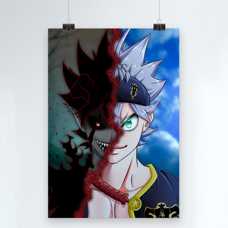 Anime Scratch Off Poster – Glow in The Dark Anime Wall Decor 3D
