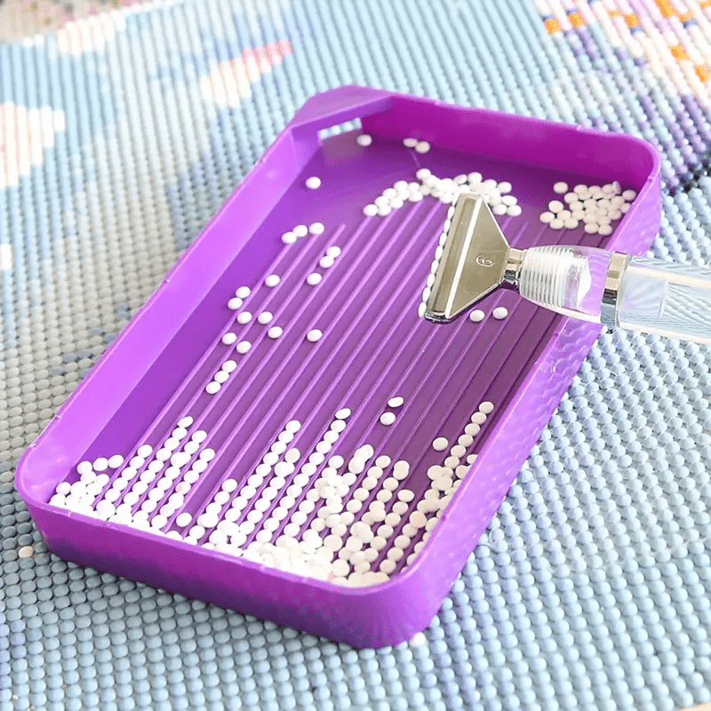 Diy Diamond Art Tray Holder Size Plastic Material With Trays, Pens