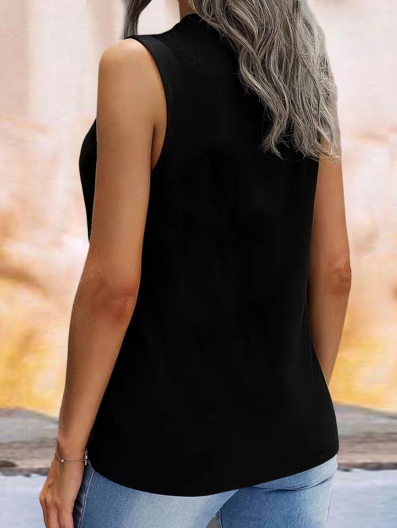 1980 Vintage Tank Top Sleeveless Casual Summer Top