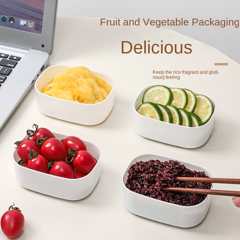 Food Storage Container, Miscellaneous Grain Rice Sub-package Frozen Box,  Fat-reducing Meal Quantitative Bento Box, Rice Portion Box, Small Lunch Box,  Refrigerator Food Preservation Box, Frozen Crisper, Kitchen Organizer, Home  Kitchen Supplies 