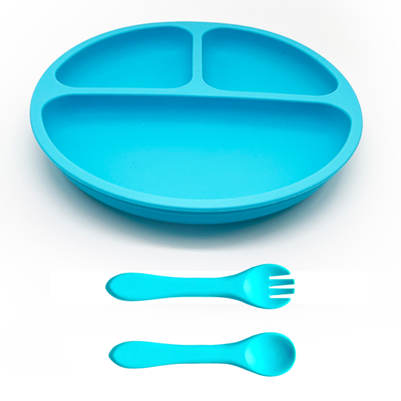 Self Feeding Spoon Fork, Divided Plates & Utensils Set - Perfect For Baby's  First Meals! - Temu