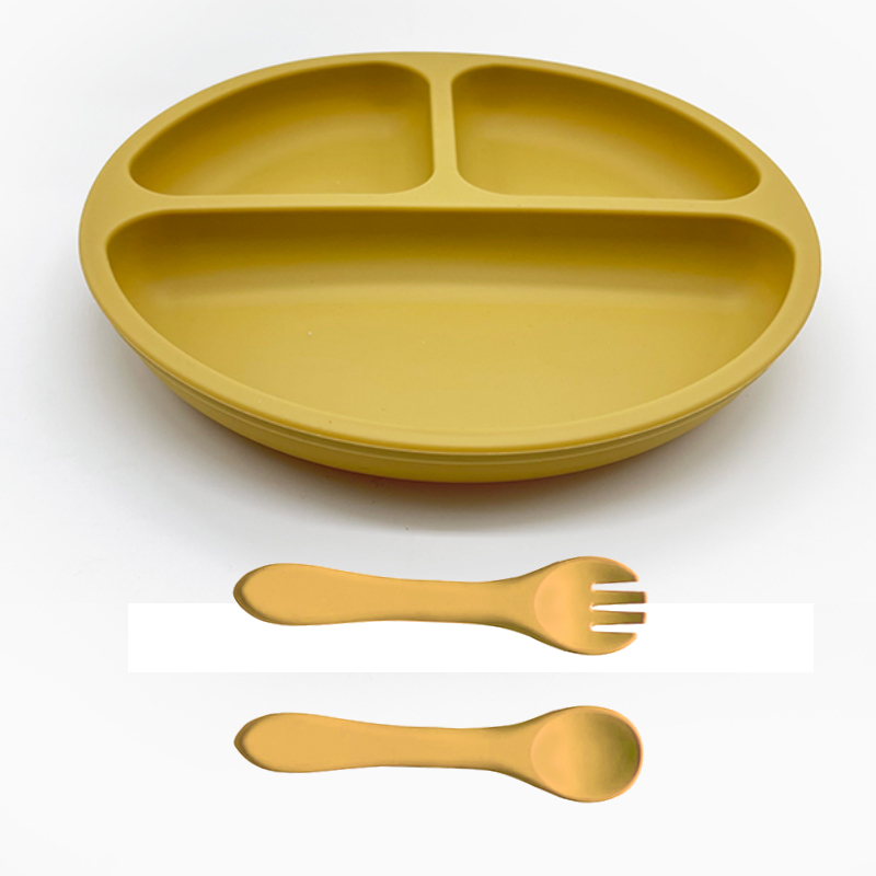 Self Feeding Spoon Fork Divided Plates Utensils Set Perfect - Temu