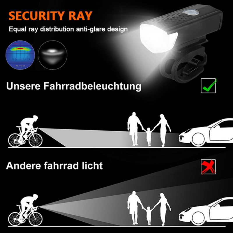  Abco Tech Juego de 2 luces LED de aluminio delanteras y  traseras para bicicleta, 2 luces traseras impermeables de alta intensidad  multiusos para bicicleta : Deportes y Actividades al Aire Libre