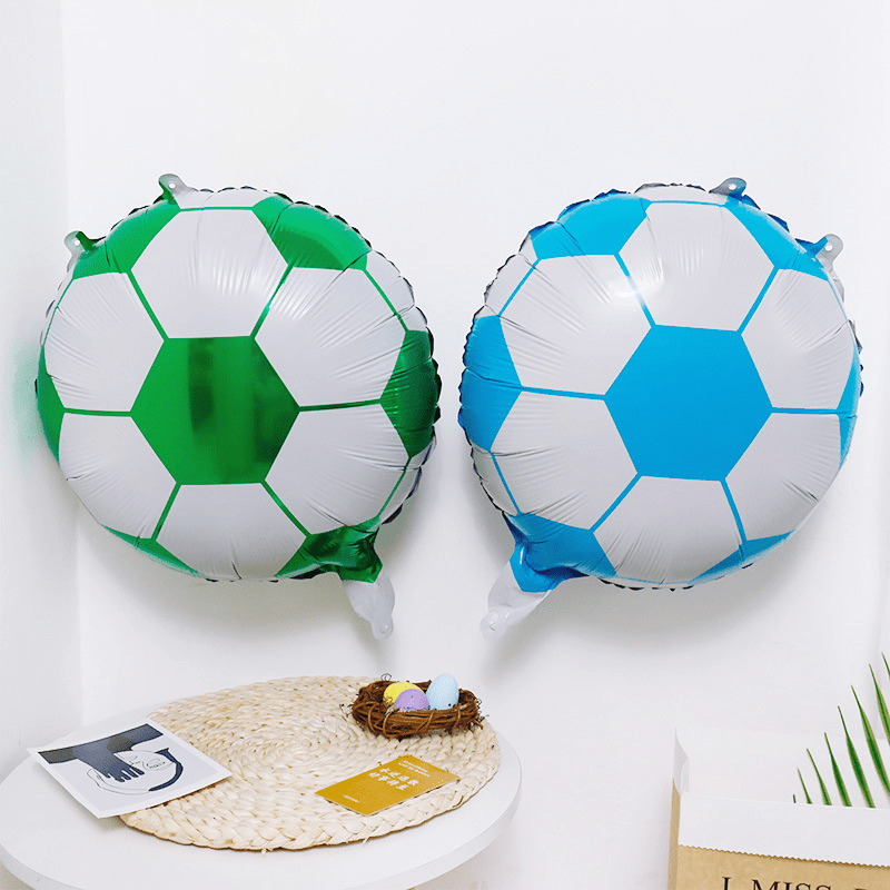 KatchOn, Globos de fútbol para decoraciones de fiestas de fútbol – 18  pulgadas, paquete de 6 | Globos de papel de aluminio de fútbol para  decoraciones