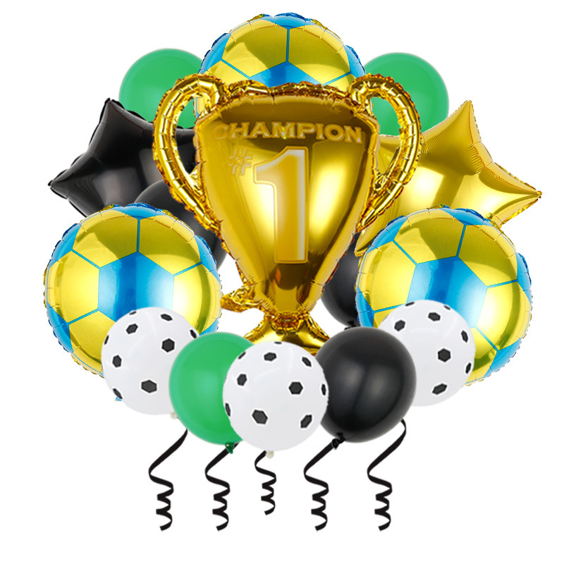 KatchOn, Globos de fútbol para decoraciones de fiestas de fútbol – 18  pulgadas, paquete de 6 | Globos de papel de aluminio de fútbol para  decoraciones