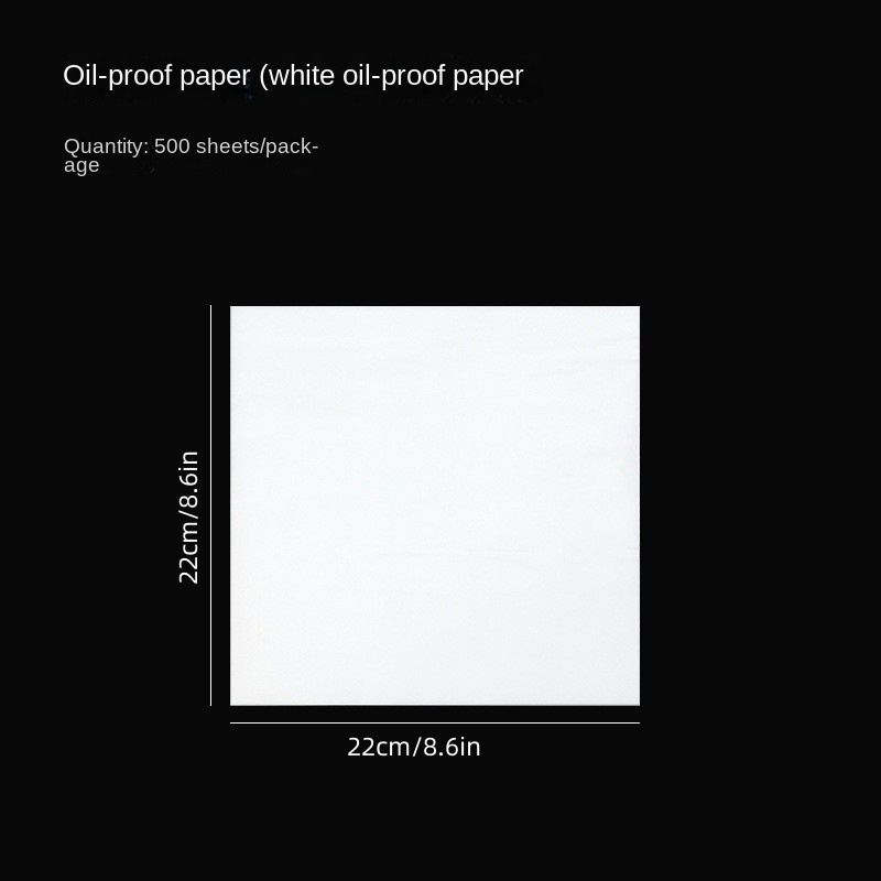 Pack of 500 Greaseproof Paper Sheets