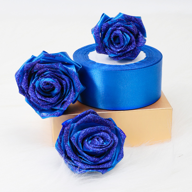 Ribbon Rose Material Handmade Ribbon Decorative Bouquet - Temu