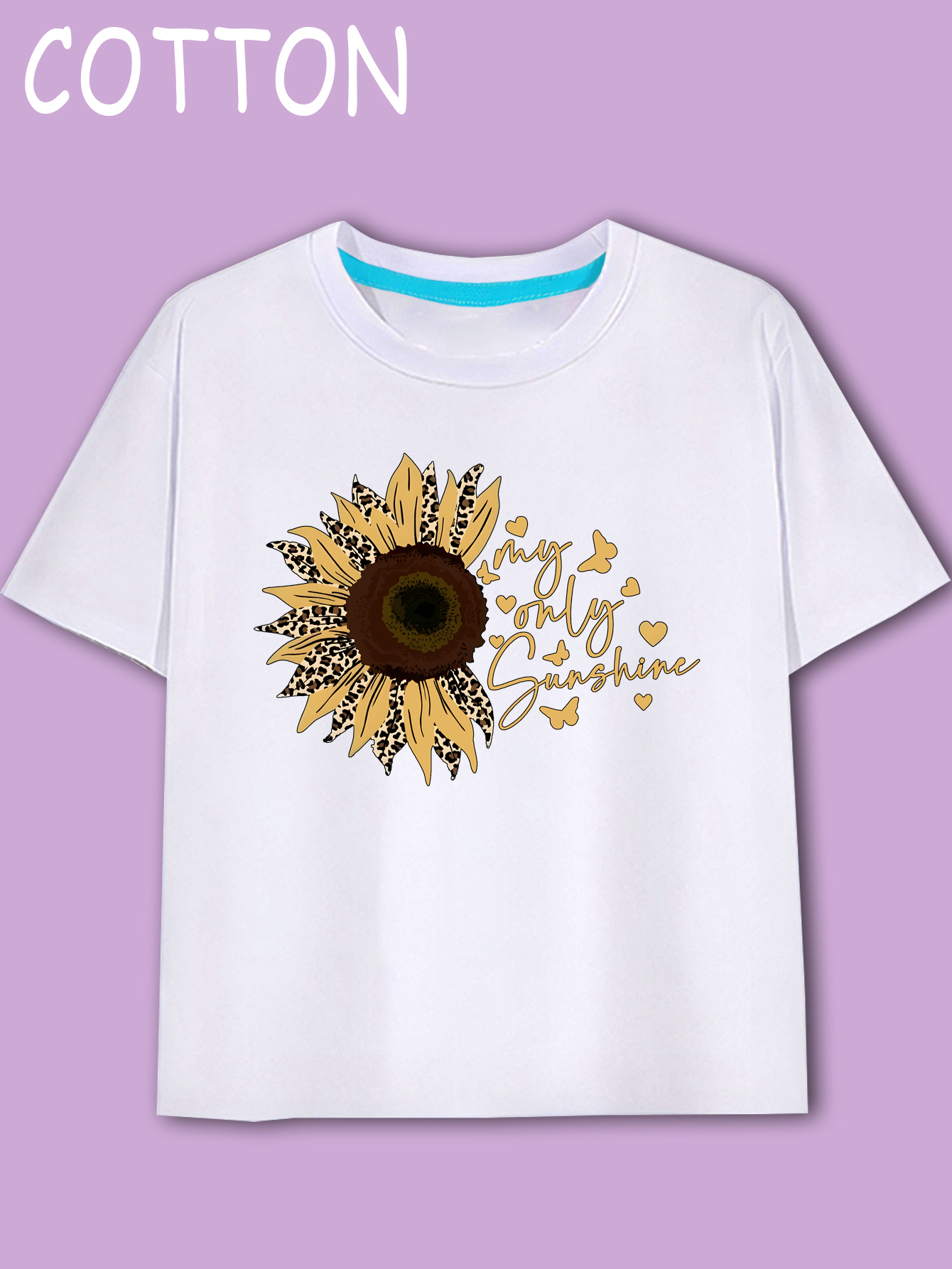 Camiseta de verano de girasol para mujer, blusa suelta de talla grande,  camiseta de manga corta para niña, camiseta casual de manga larga para  mujer