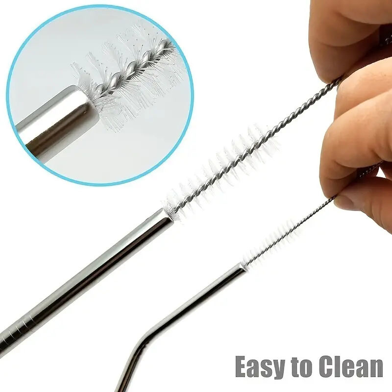 Drinking Straw Cleaning Brush Set - (10 Sizes) 10pcs Extra Long