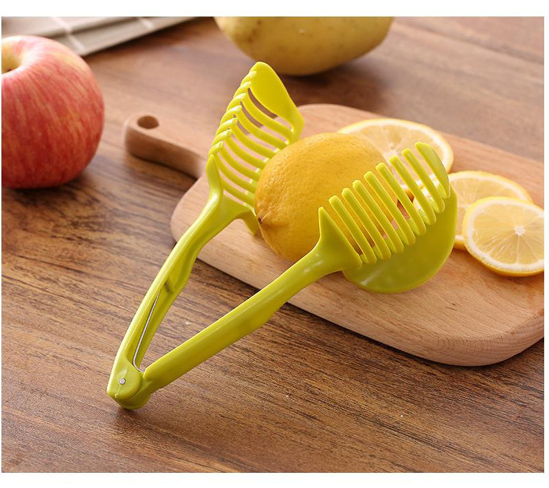 Fruit Slicer, Lemon Slicer, Tomato Slicer, Household Lemon Cutting Clip,  Potato Clip, Tomato Cutting Holder Kitchen Tool - Temu