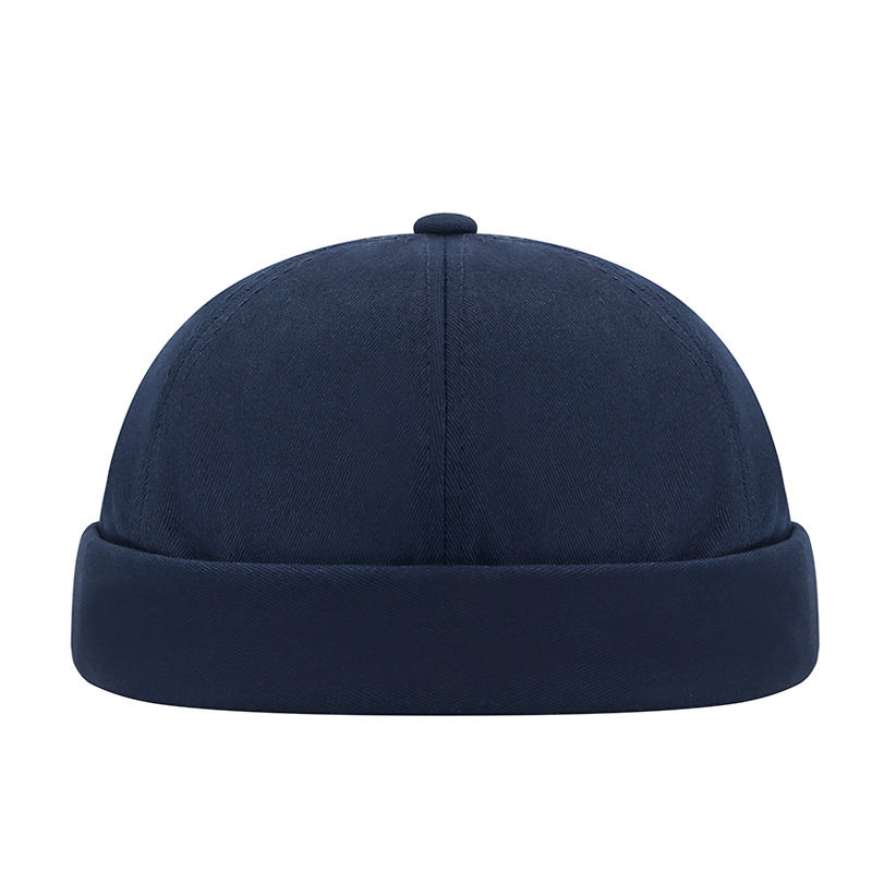 TEMU Spring Retro Hip-hop Landlord Hats, Solid Dance Hats, Plain Brimless Tang Hats.