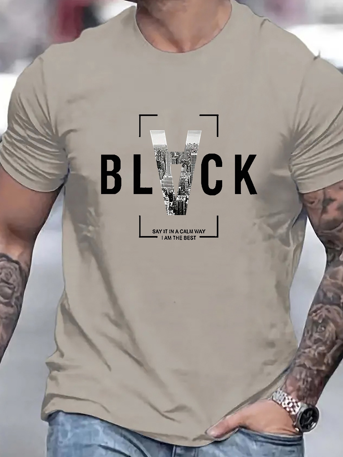 Camisetas Negras Para Hombre - Temu