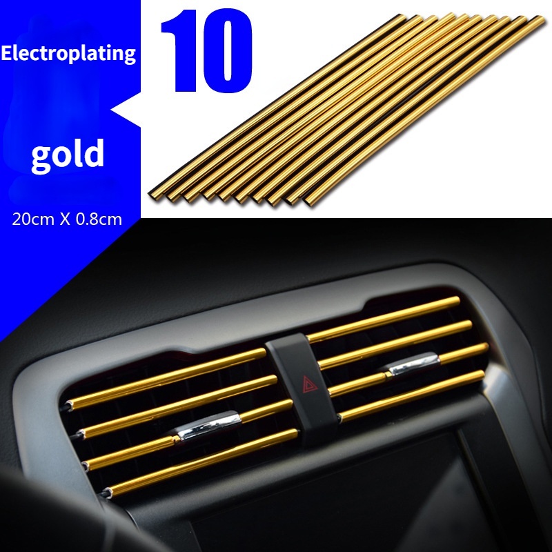 10 Stücke Auto Klimaanlage Luftauslass Dekorative Streifen Mesh