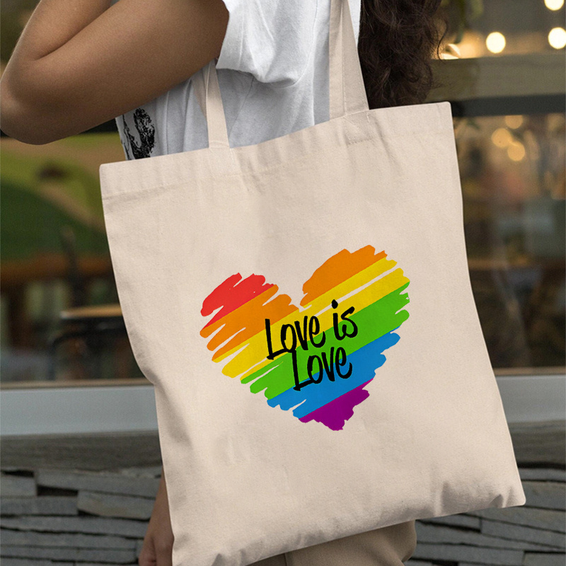 Rainbow Bag LGBT Tote Bag Gay Pride Bag Reusable Shopping 