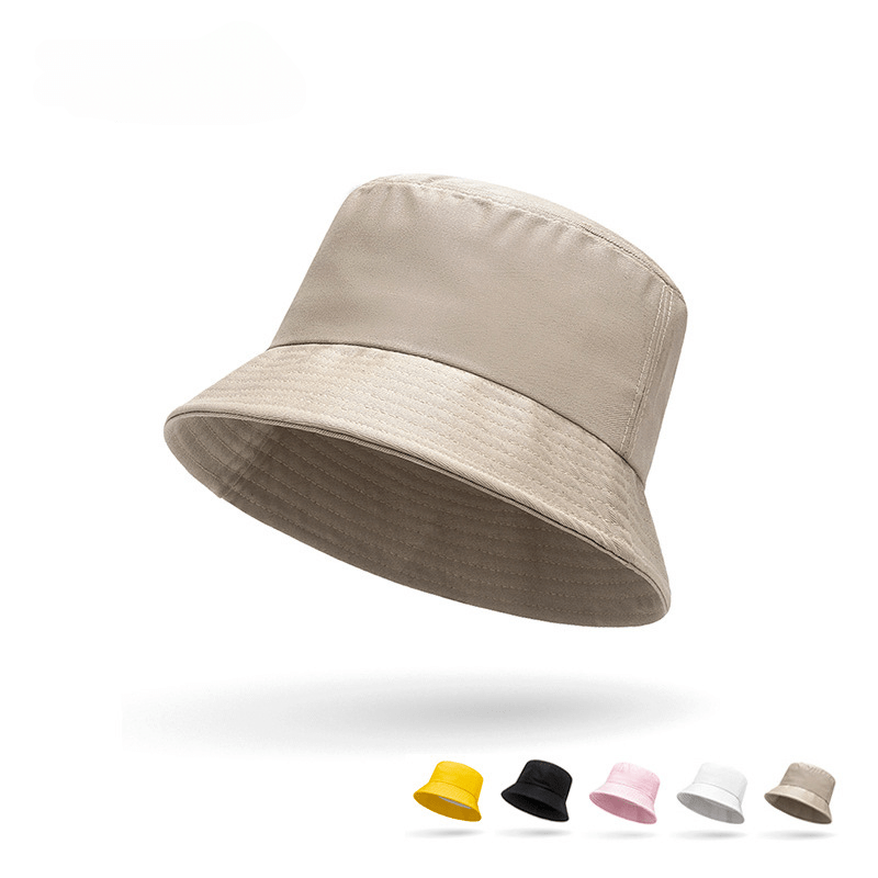 Simple Solid Color Lightweight Sun Hat, Bucket Hats for Women, Versatile Breathable Outdoor Sunshade Basin Hat,Temu