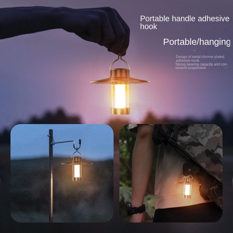 Camping Light with Hook Design Portable Camping Light Portable